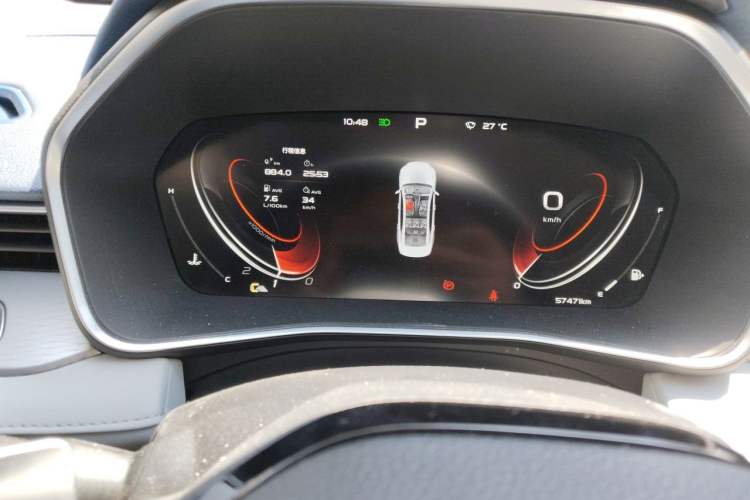 Used Geely Auto Preface 2021 2.0TD Flagship Edition Odometer Close Up