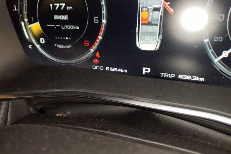 Used Geely Auto Preface 2021 2.0TD Luxury Version Odometer Close Up