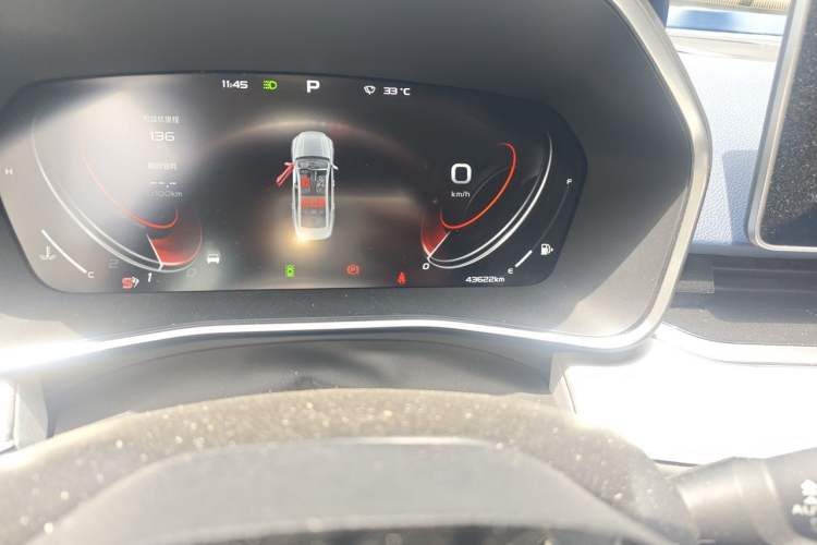 Used Geely Auto Preface 2021 Revised Version 2.0TD Luxury Edition Odometer Close Up