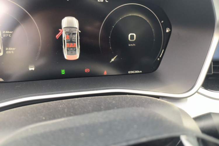 Used Geely Auto Preface 2021 2.0TD Designer's Recommended Edition Odometer Close Up