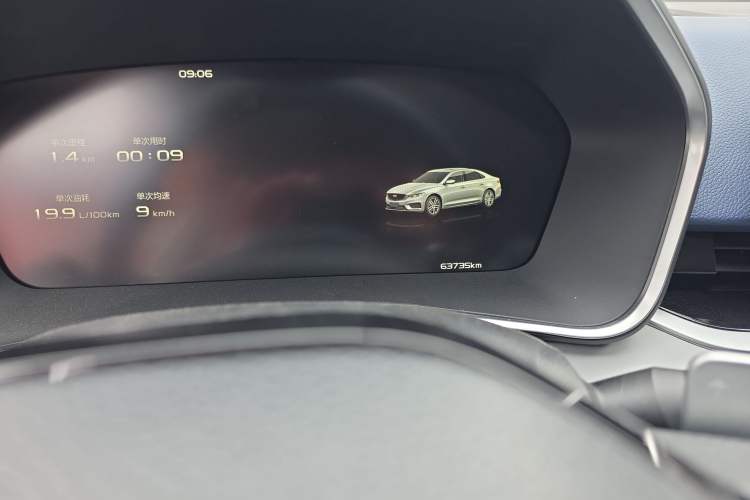 Used Geely Auto Preface 2021 2.0TD Luxury Version Odometer Close Up