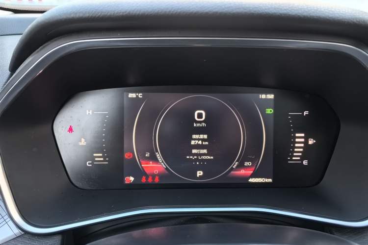 Used Geely Auto Preface 2021 2.0TD Luxury Version Odometer Close Up
