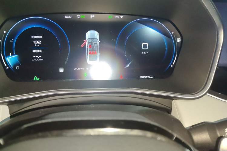 Used Geely Auto Preface 2023 2.0TD Prestige Version Odometer Close Up