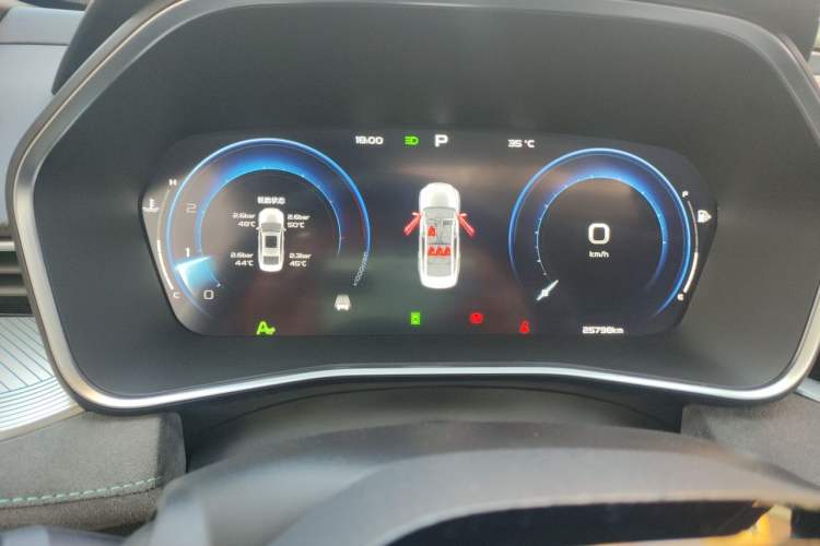 Used Geely Auto Preface 2023 2.0TD "Only This Verdant Green" Edition Odometer Close Up
