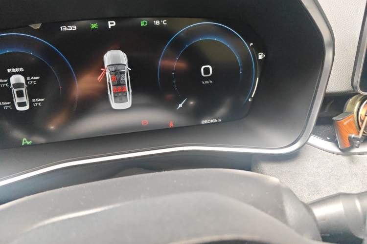 Used Geely Auto Preface 2023 2.0TD "Only This Verdant Green" Edition Odometer Close Up