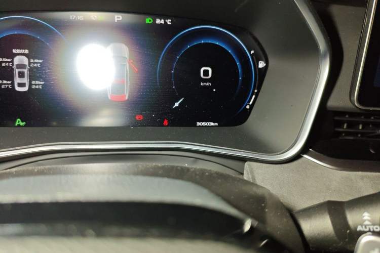 Used Geely Auto Preface 2023 2.0TD "Only This Verdant Green" Edition Odometer Close Up