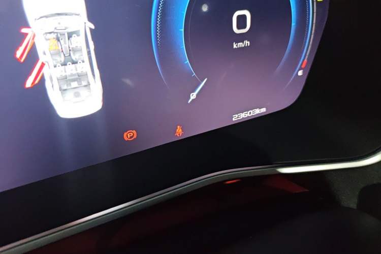 Used Geely Auto Preface 2023 2.0TD "Only This Verdant Green" Edition Odometer Close Up