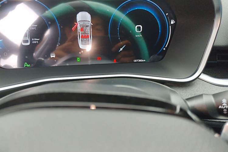 Used Geely Auto Preface 2023 2.0TD "Only This Verdant Green" Edition Odometer Close Up