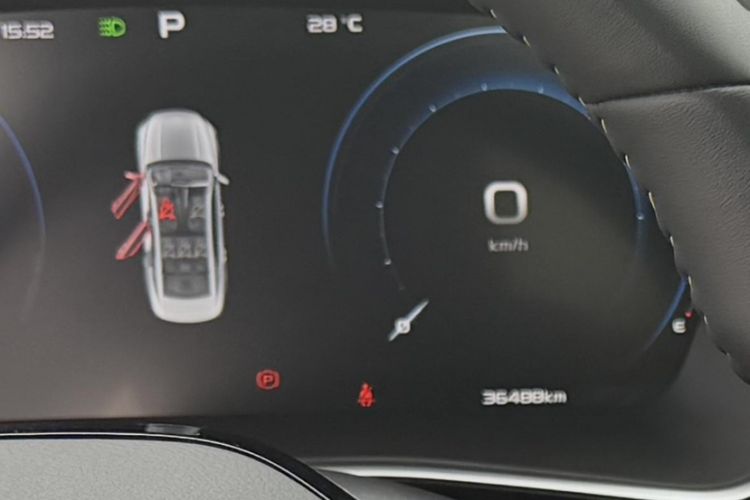 Used Geely Auto Preface 2023 1.5TD Kunlun Edition Odometer Close Up