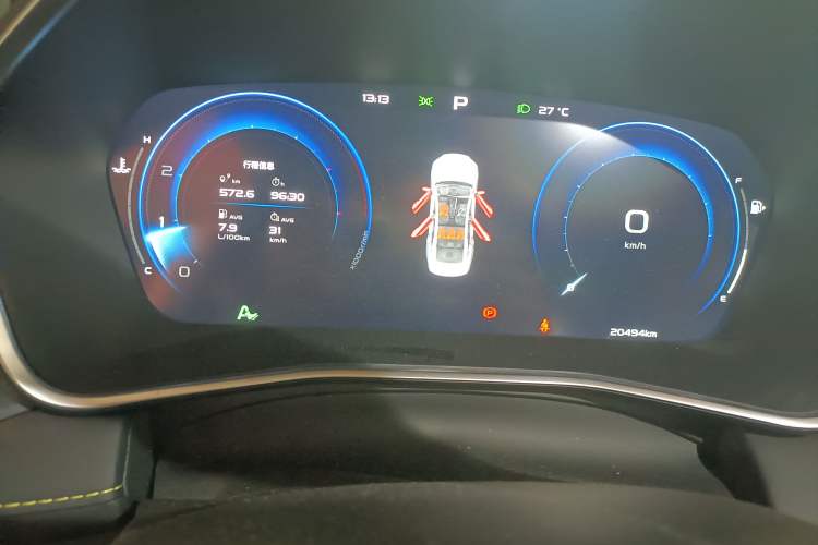 Used Geely Auto Preface 2023 1.5TD Kunlun Edition Odometer Close Up