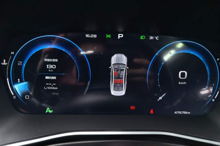 Used Geely Auto Preface 2023 2.0TD Prestige Version Odometer Close Up