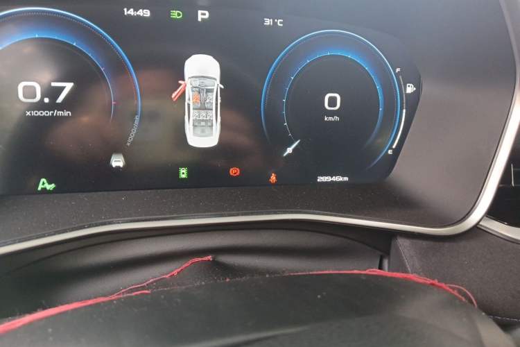 Used Geely Auto Preface 2024 2.0TD Qingyun Edition Odometer Close Up