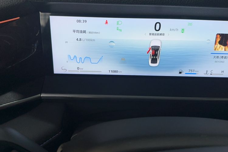 Used Geely Auto Preface L 2024 Zhiqing 1.5TD Galaxy Edition Odometer Close Up