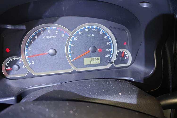 Used Geely Auto SC3 2012 1.3L Standard Version Odometer Close Up