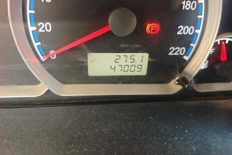 Used Geely Auto SC3 2014 1.3L Deluxe Model Odometer Close Up