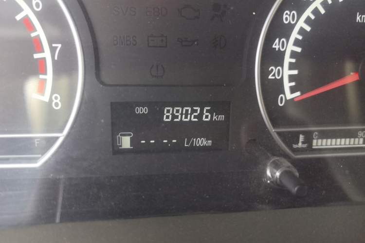 Used Geely Auto Vision 2012 1.5L CVVT Comfort Edition Odometer Close Up