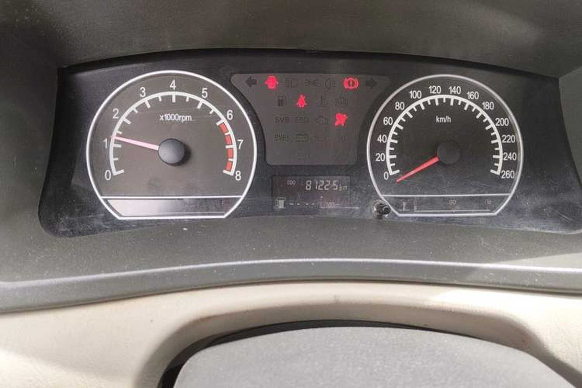 Used Geely Auto Vision 2013 1.5L Manual Limited Value Edition Odometer Close Up