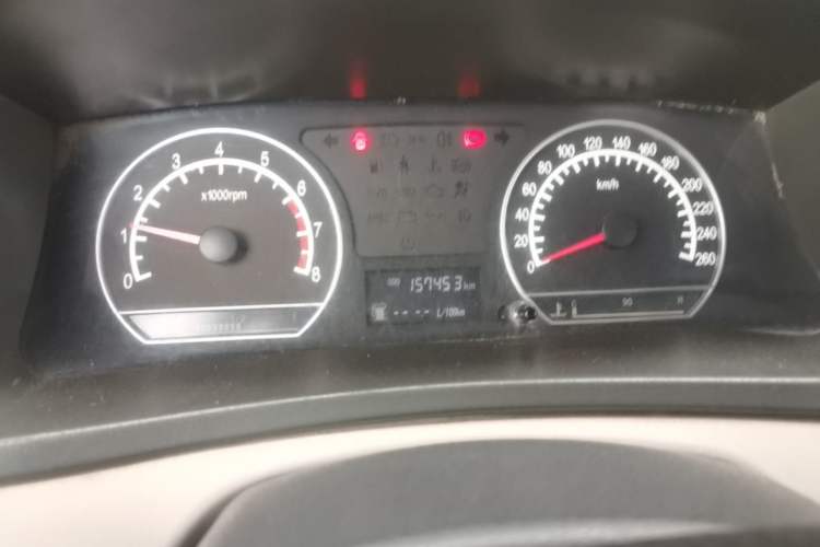 Used Geely Auto Vision 2013 1.5L Manual Comfort Model Odometer Close Up