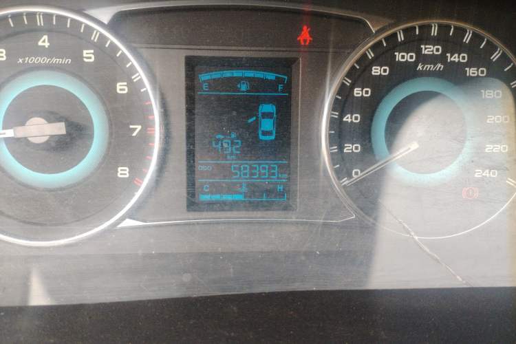 Used Geely Auto Vision 2015 1.5L Manual Elite Model Odometer Close Up
