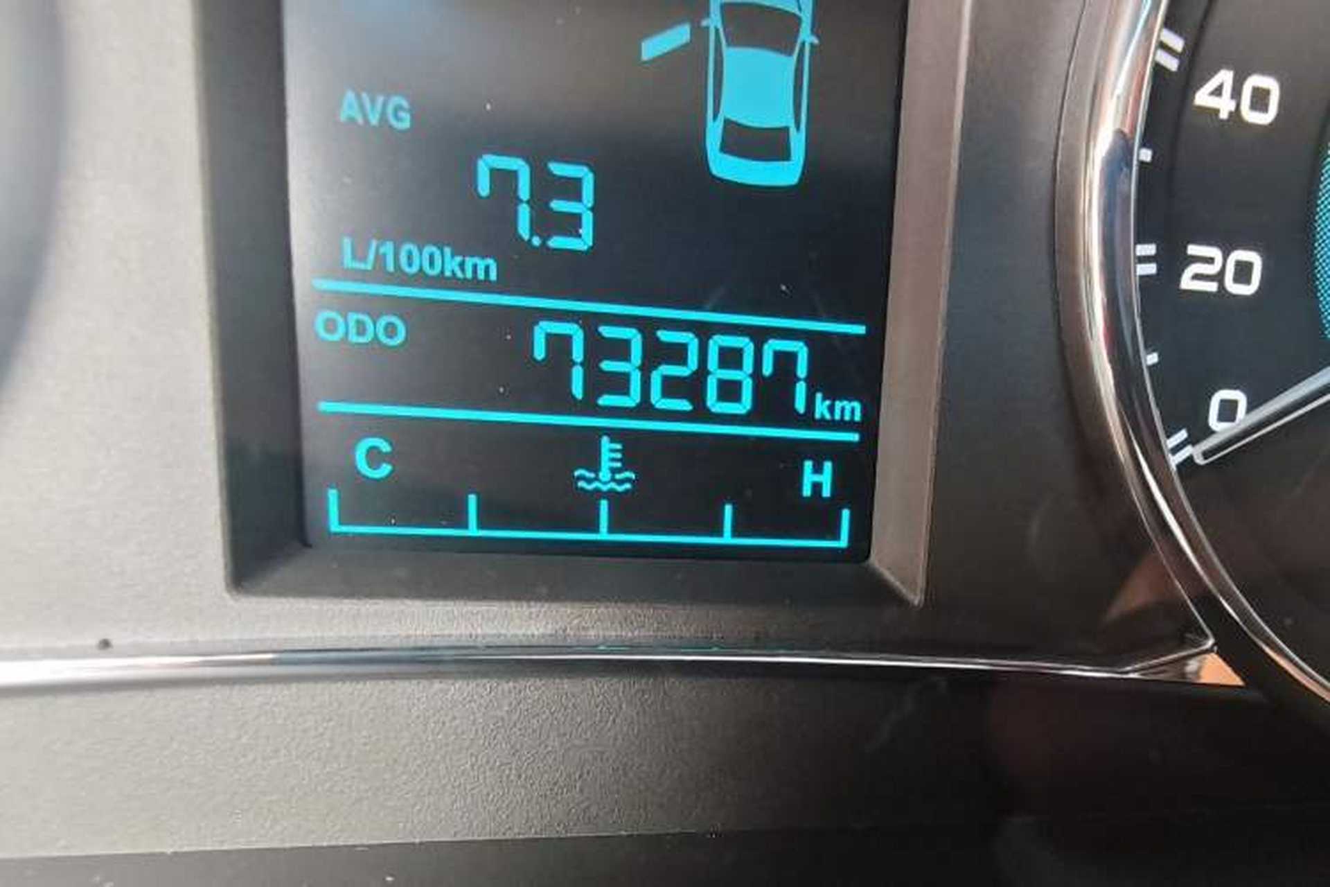 Used Geely Auto Vision 2015 1.5L Manual Elite Model Odometer Close Up