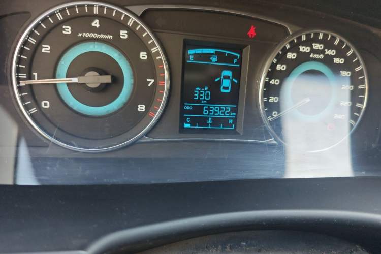 Used Geely Auto Vision 2015 1.5L Manual Elite Model Odometer Close Up