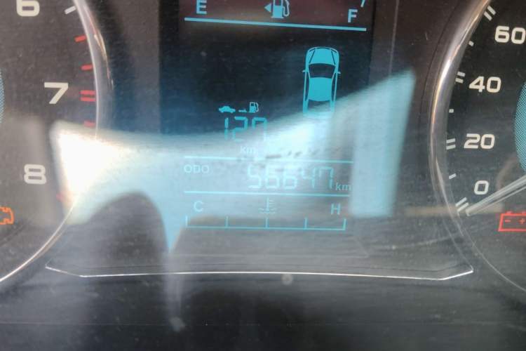 Used Geely Auto Vision 2015 1.5L Manual Elite Model Odometer Close Up