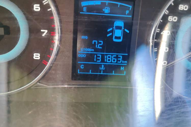 Used Geely Auto Vision 2015 1.5L Manual Happiness Edition Odometer Close Up