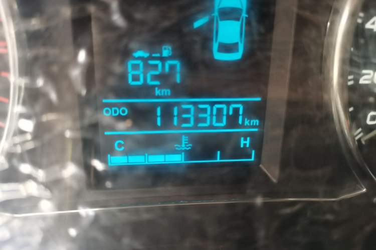 Used Geely Auto Vision 2015 1.5L Manual Elite Model Odometer Close Up