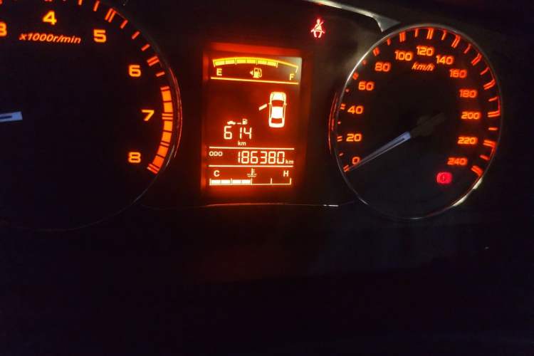 Used Geely Auto Vision 2016 1.5L Manual Happiness Edition Odometer Close Up