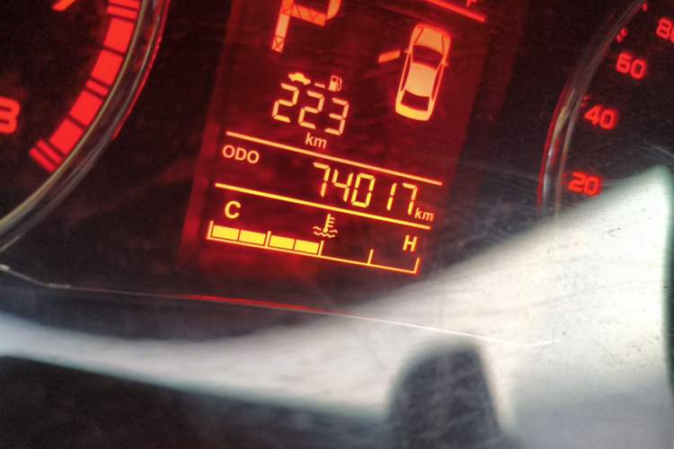 Used Geely Auto Vision 2016 1.5L Automatic Happiness Edition Odometer Close Up