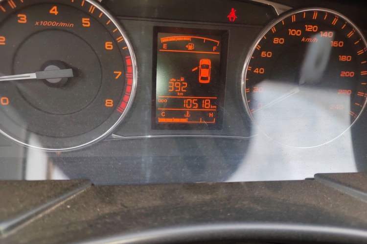 Used Geely Auto Vision 2017 1.5L Manual Happiness Edition Odometer Close Up