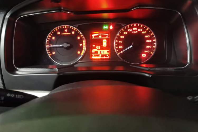 Used Geely Auto Vision 2017 1.5L Manual Happiness Edition Odometer Close Up
