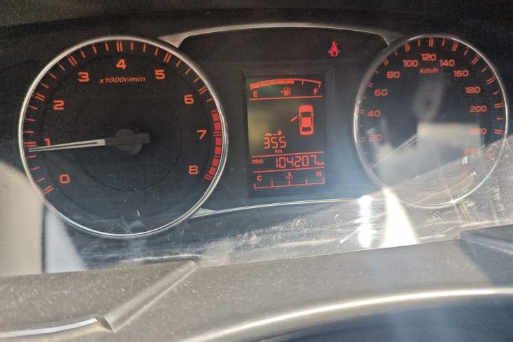 Used Geely Auto Vision 2017 1.5L Manual Happiness Edition Odometer Close Up