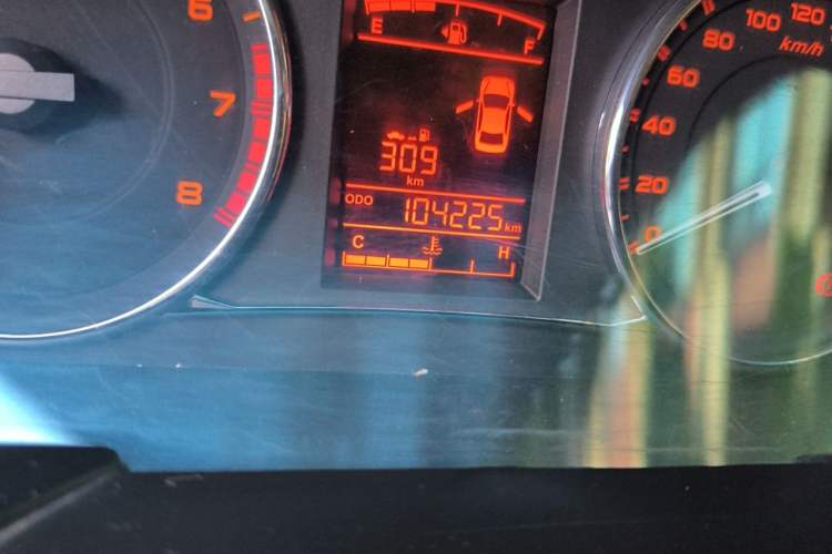Used Geely Auto Vision 2017 1.5L Manual Happiness Edition Odometer Close Up