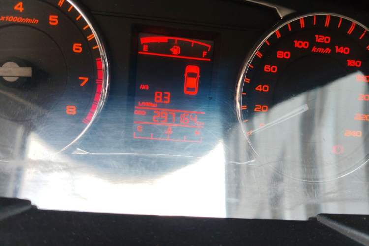 Used Geely Auto Vision 2017 1.5L Manual Happiness Edition Odometer Close Up