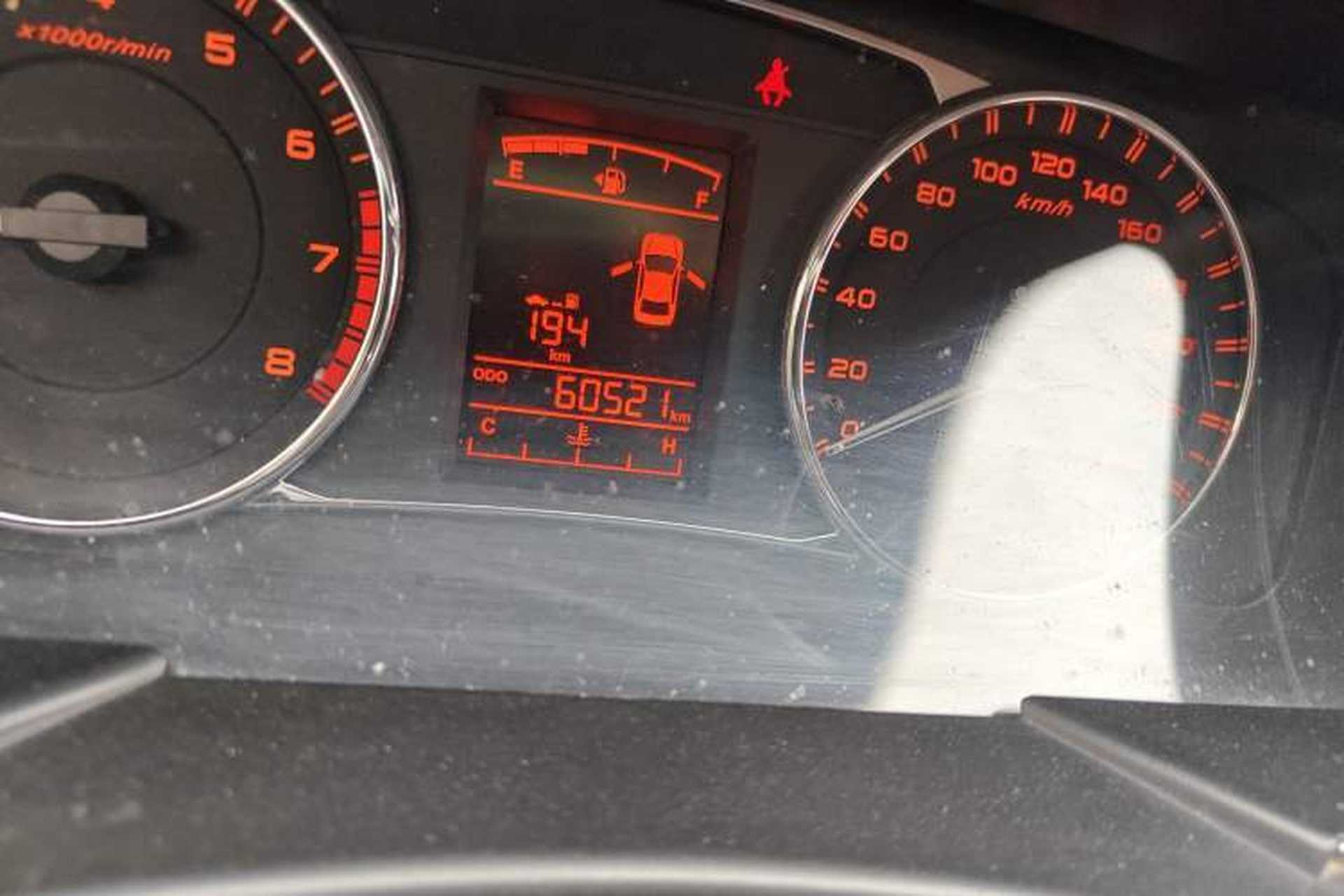 Used Geely Auto Vision 2017 1.5L Manual Happiness Edition Odometer Close Up