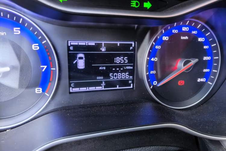Used Geely Auto Vision 2017 1.5L Manual Happiness Edition Odometer Close Up