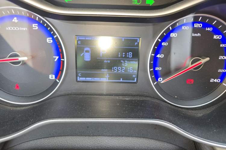 Used Geely Auto Vision 2018 1.5L Automatic Prestige Model Odometer Close Up