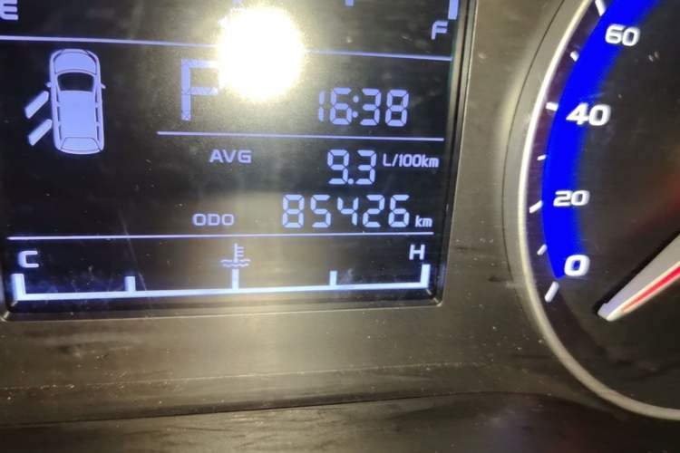 Used Geely Auto Vision 2018 1.5L Automatic Prestige Model Odometer Close Up