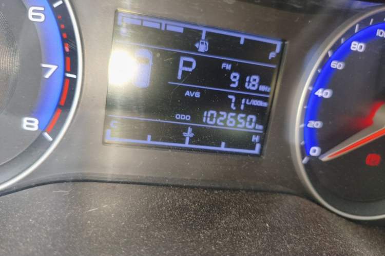 Used Geely Auto Vision 2018 1.5L Automatic Prestige Model Odometer Close Up