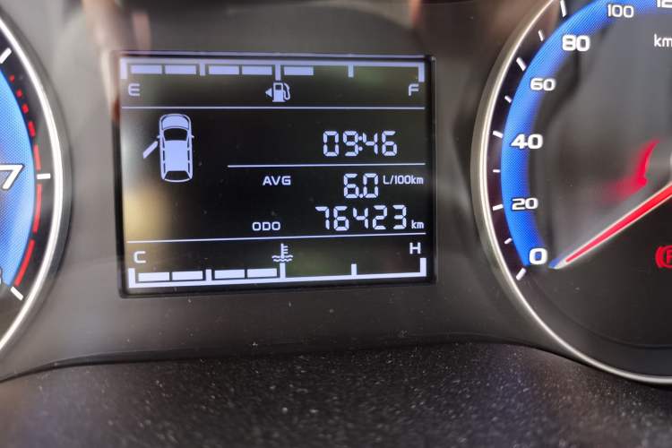 Used Geely Auto Vision 2018 1.5L Manual Happiness Edition Odometer Close Up