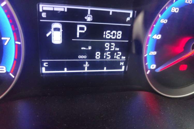 Used Geely Auto Vision 2018 1.5L Automatic Prestige Model Odometer Close Up