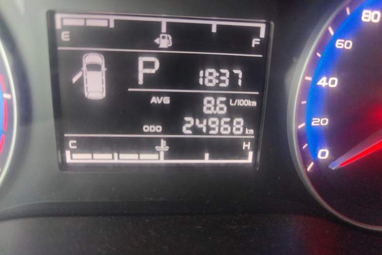Used Geely Auto Vision 2018 1.5L Automatic Prestige Model Odometer Close Up