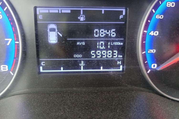 Used Geely Auto Vision 2018 1.5L Manual Happiness Edition Odometer Close Up
