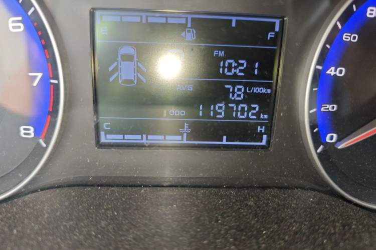 Used Geely Auto Vision 2018 1.5L Automatic Prestige Model Odometer Close Up