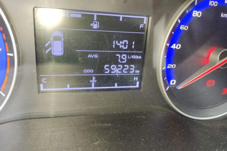 Used Geely Auto Vision 2018 1.5L Manual Happiness Edition Odometer Close Up