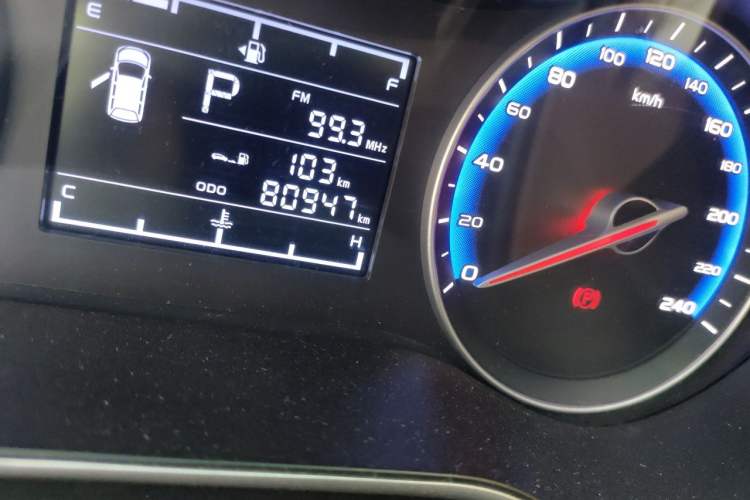 Used Geely Auto Vision 2018 1.5L Automatic Prestige Model Odometer Close Up