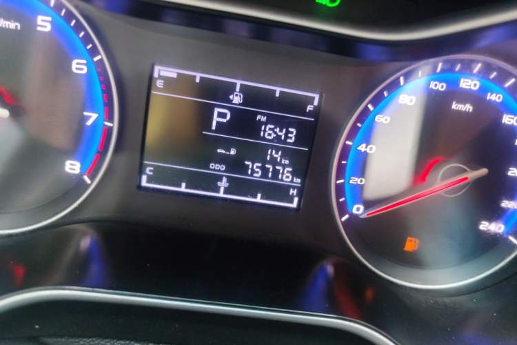 Used Geely Auto Vision 2018 1.5L Automatic Happiness Edition Odometer Close Up