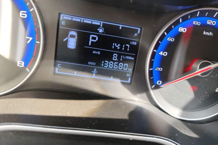 Used Geely Auto Vision 2018 1.5L Automatic Prestige Model Odometer Close Up