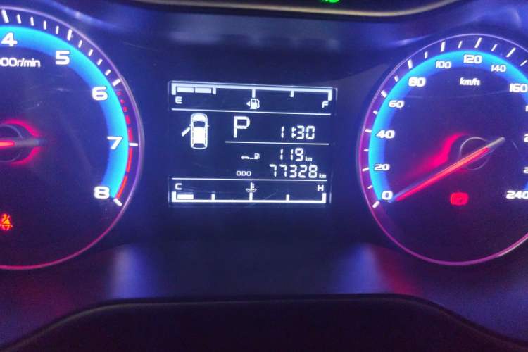 Used Geely Auto Vision 2018 1.5L Automatic Prestige Model Odometer Close Up